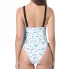 Drawstring Side One-Piece Swimsuit