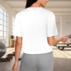 Women's Short Sleeve Cropped Crew Neck T-Shirt