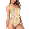 Women's Halter Neck Gather Chest Swimsuit (S52)