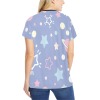 Women's Round-Neck Short Pajama T-shirt (Sets 01)