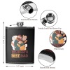 8oz Black Leather Hip Flask