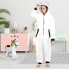 All-Over Print Women's Flannel Zipper One-Piece Pajamas