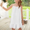 Custom Personalized Spaghetti Strap Ruffle Hem Girls Dress