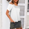Custom Personalized Women's One Sided Cold Shoulder T-Shirt