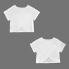 Custom Personalized Crop Split Back Sports Tops