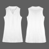 Custom Specialized Sleeveless Lapel Collar Dress