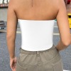 Custom Individualized Basic Backless Tube Crop Tops