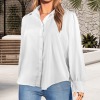 Custom Personalized Women's Button Lantern Long Sleeve Shirts