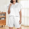 Custom Personalized Short Sleeve Lapel Half Zip Top & Drawstring Shorts Set