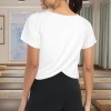 Custom Personalized Crop Split Back Sports Tops