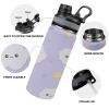 Insulated Water Bottle with Dual-use Lid (18oz)