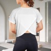 Custom Personalized Crop Split Back Sports Tops