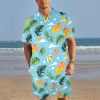 Men's Shirt and Shorts Outfit with Pocket (Set 26)