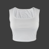 Custom Personalized Women's Square Neck Crop Tank Tops