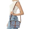 Multi-Function Leather Satchel-Brown (Model 1739)