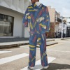 Men's Streetwear Oversized Tracksuit Hoodie set（Sets 25）