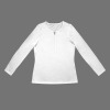 Custom Individualized Women's Long Sleeve Zip Front T-Shirt