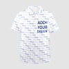 Men's All Over Print Hawaiian Shirt with Chest Pocket