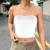 Custom Individualized Basic Backless Tube Crop Tops