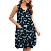 Round-Neck Buttoned Pocket Dress