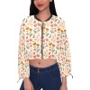 Women's Chiffon Cropped Jacket (Model H30)