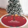 Thick Fringe Christmas Tree Skirt 60"x60" inch