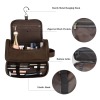 Dark Brown PU Toiletry Bag (Top Custom)(Made In USA)