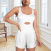 Custom Personalized Sleeveless Cutout Cross Back Romper
