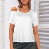 Custom Personalized Women's One Sided Cold Shoulder T-Shirt