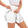 Custom Personalized High Waist Layered Ruffle Zip Pocket Sports Skirts