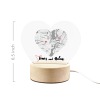 Custom Heart Shaped Acrylic Photo Panel