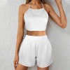 Custom Specialized Tie Back Halter Top & Shorts Set