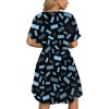V-Neck Fitted Dress
