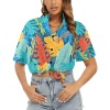 Women's All Over Print Hawaiian Shirt (T58-2)（Made In Queen）