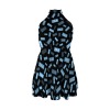 High-Neck Lace Sleeveless Dress