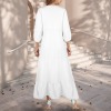 Custom Personalized Women's V Neck Half Sleeve Maxi Dress