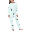 Kids' Round-Neck Long Pajama Set (Sets 07)
