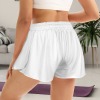 Custom Specialized Women's Drawstring Waist 2 In 1 Sports Shorts