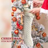 Embroidered Christmas stocking