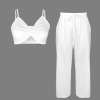 Custom Individualized Crop Cami Top & Wide Leg Pants Set