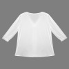 Custom Individualized Women's Half Sleeve V Neck Blouse