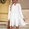 Women's V Neck Loose Fit Dress