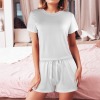 Custom Specialized Women's Short Sleeved String Pajama Sets