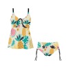 Chest Drawstring Swim Dress (S30)