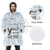 Men's All-over-print Oversized Hooded Blanket