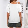 Custom Personalized Women's One Sided Cold Shoulder T-Shirt