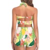 Women's Halter Neck Gather Chest Swimsuit (S52)