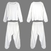 Custom Personalized Women's Long Sleeve Crew Neck Plush Pajama Set