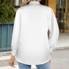 Custom Personalized Women's Long Sleeve Button Down Pocket Shirts