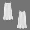 Custom Personalized Spaghetti Strap Ruffle Hem Girls Dress
